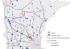 2015 Minnesota DOT construction map