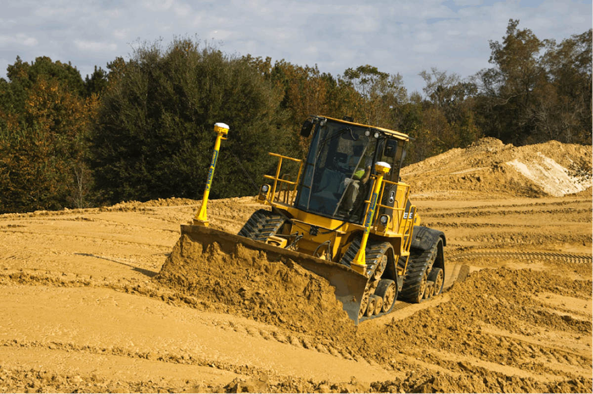 Trimble speeds up GPS dozer grade control, intros wireless data sharing