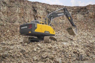 Despite continued rocky conditions, Volvo CE says its restructuring plan is developing well.