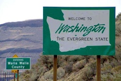 Washington welcome sign