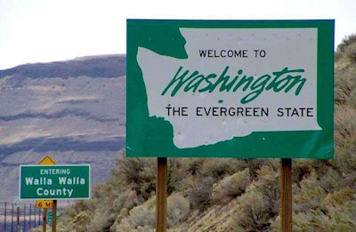 Washington Welcome Sign