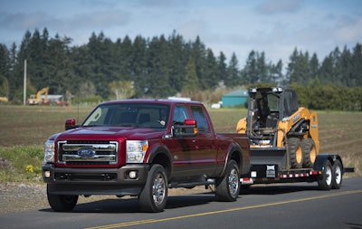 All pickups have requirements for the use of a weight-distributing hitch when towing trailered loads greater than 5,000 pounds. Heavy-duty pickups are no exception.