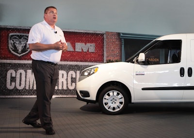 Robert Hegbloom, Ram Truck president, introducing the 2015 Ram ProMaster City van.