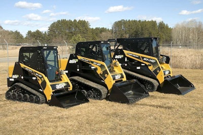 From left to right, the Posi-Track RT-30, RT-60 and RT-110.