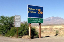 California welcome sign