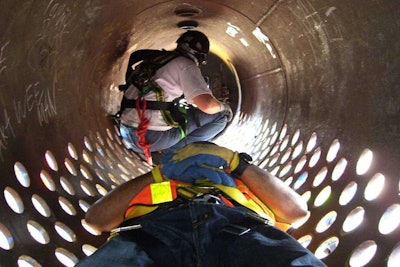 Confined space construction workers