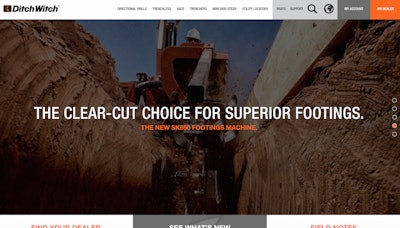Ditch Witch dot com redesign