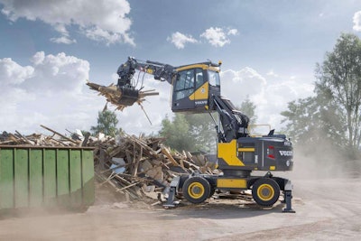 Volvo EW160E wheeled excavator