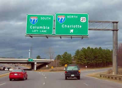 Interstate 77 in North Carolina.
