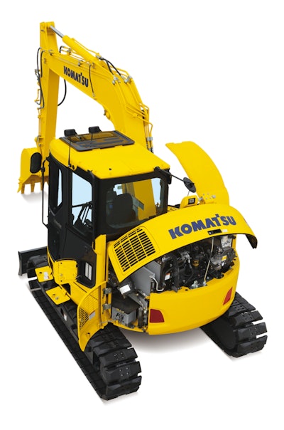 Komatsu PC78US-10 excavator maintenance