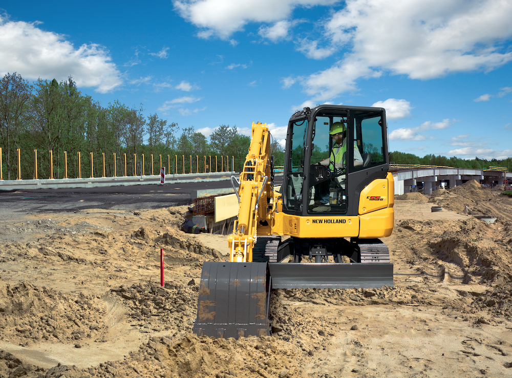 New Holland E55BX compact excavator