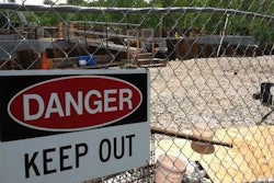 A worker survived a 25-foot fall into the basement of the Oxford Wastewater Treatment Facility earlier this week. Credit: WMTW TV