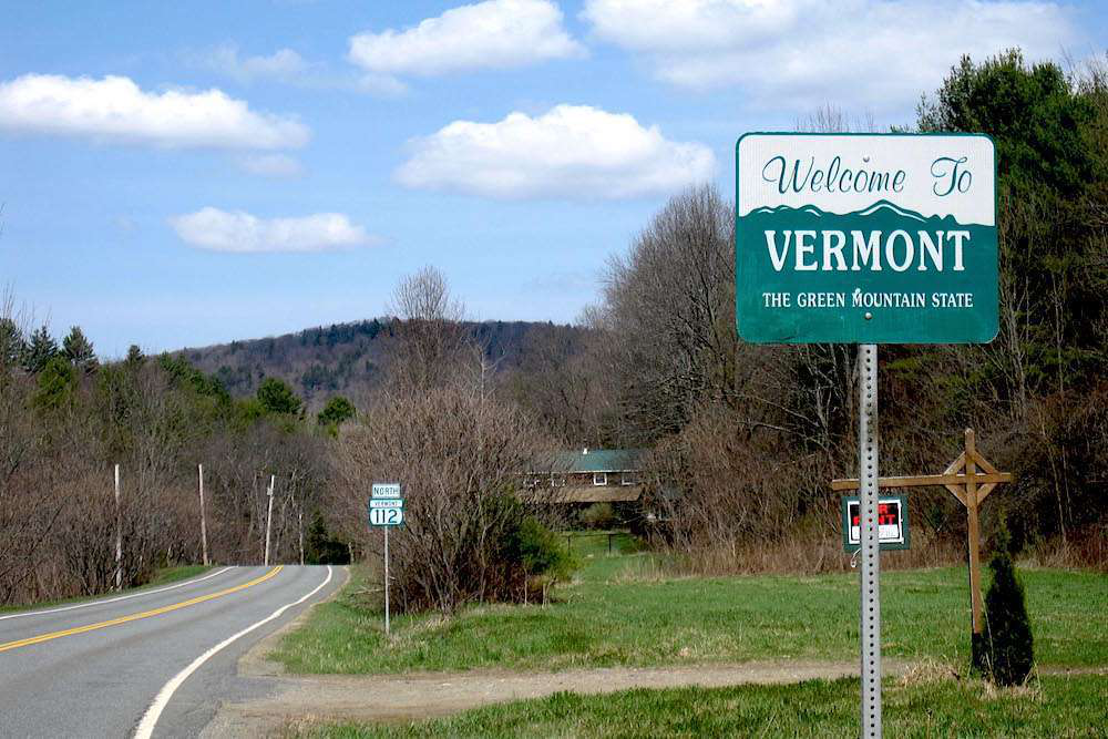 Vermont Welcome Sign