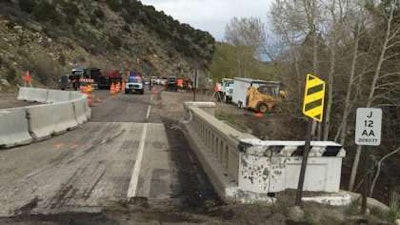 The scene of the crash. Credit: Jim Holt/CBS Denvery