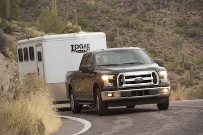 Ford sent a “pre-production” 5.0L F-150 XLT with a cloth interior to do battle against leather-clad GMs and Ram. It scored first place in the six qualitative categories, showing how well Ford has done on taking the truck’s power, technology and interior design to the next level.