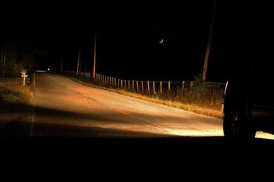 Night Headlights Road