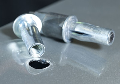 These 5/16' Plusnut blind fasteners have great holding power and make rib installation easier.