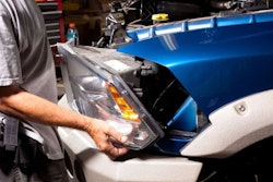 Remove the headlights and taillights.