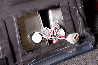 Ram headlight install should look like this when tubes are properly positioned.