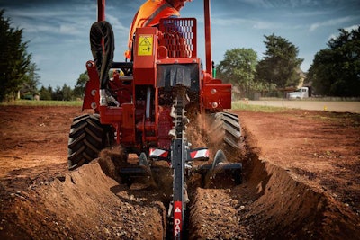Ditch Witch RT45 ride-on trencher 2014