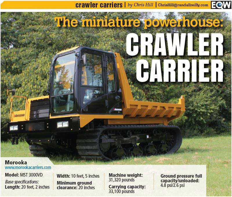 Crawler carrier’s light touch, versatility gaining popularity on ...