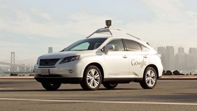 This Lexus RX450h is just one of the car’s in Google’s fleet of autonomous test vehicles.