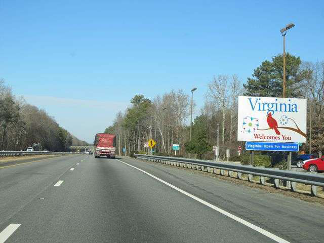 Virginia welcome sign