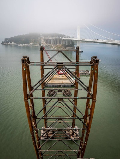 Demolition of the east cantilever of the historic Old Bay Bridge is complete.