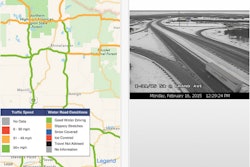 Screenshots from the Wisconsin DOT’s new app for road conditions