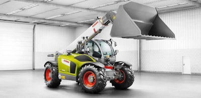 A Claas Scorpion telehandler, manufactured by Kramer. Claas has announced Liebherr will begin making the machine in 2018.