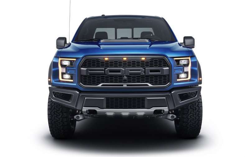 Raptor's chiseled looks are reminiscent of those found in Trophy Trucks, the most powerful and fastest off-road pickups.