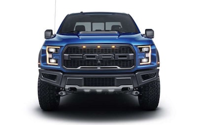 Raptor's chiseled looks are reminiscent of those found in Trophy Trucks, the most powerful and fastest off-road pickups.