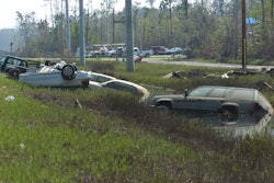 Hurricane Katrina flooded vehicles. ©2005 Bruce W. Smith