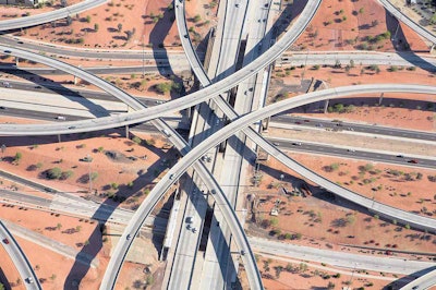 The Black Canyon Freeway and Highway 101 Interchange in Phoenix. (Photo Credit: Peter Andrew)