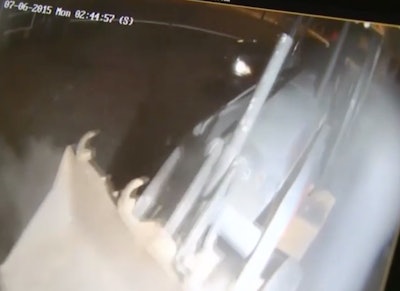 Backhoe gun store smash