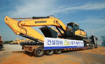 HHI 500000th Construction Equipment HX520