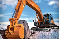 Hitachi ZX470LC-6 excavator digging