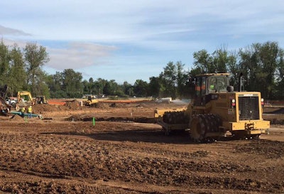 House home construction site prep