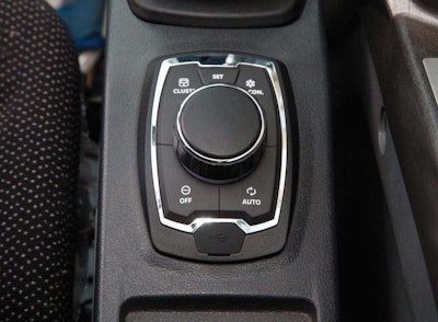 The HX Series haptic controller allows navigation of the 8-inch monitor and provides feedback through vibrations and pulses.