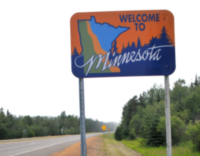 Minnesota Welcome Sign