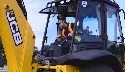 A competitor in the 2015 NCDOT Roadeo.