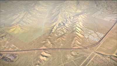 Screen shot from Arizona Department of Transportation video about the Loop 202 South Mountain Freeway.