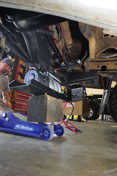 Winch rear install