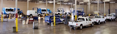 Westport facilities upfit light-duty Ford trucks for bi-fuel or dedicated CNG and propane.