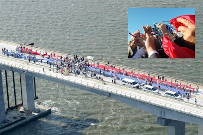 Bay St. Louis Bridge reopening ribbon cutting ceremony in May 2007.