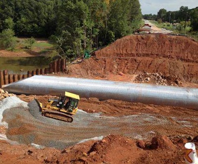 Highway 51 sinkhole at Lake Hartwell