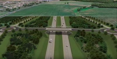 Screenshot from U.S. 301 Mainline toll road simulation