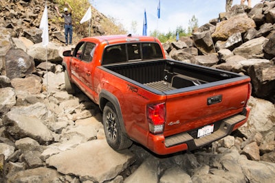 New embossed tailgate, three-piece rear bumper just part of the 2016 Tacoma changes.