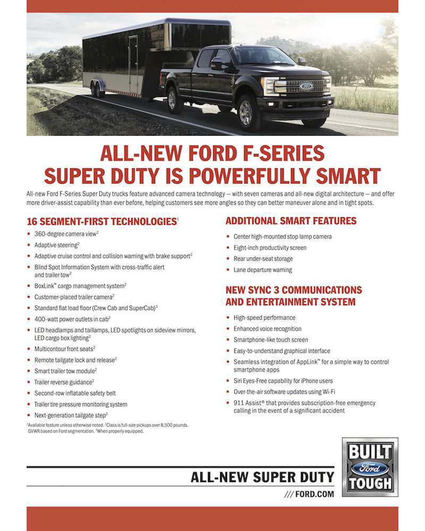 6 2 ford horsepower on Ford Unveils 2017 Super Duty Trucks Redesigned Aluminum Body Better Tow Haul Ton Of Tech Photos Video Equipment World