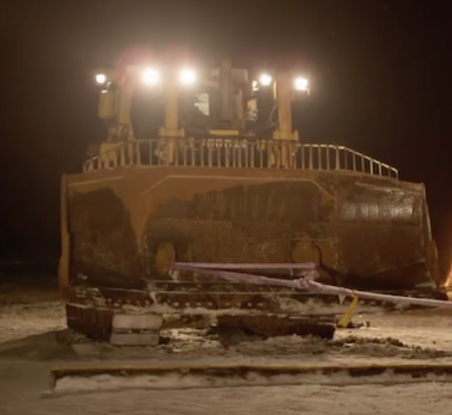 Cat D10T dozer tug of war Game of Thrones